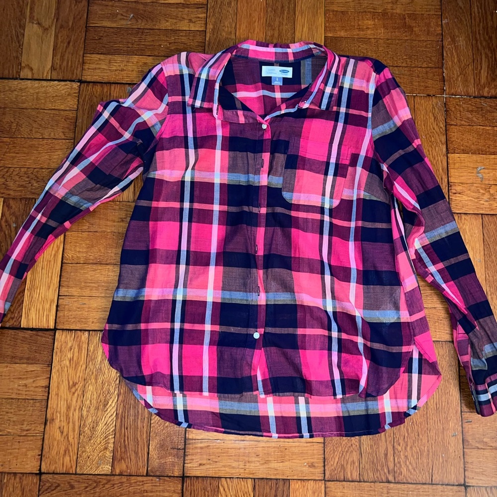 Plaid light weight shirt